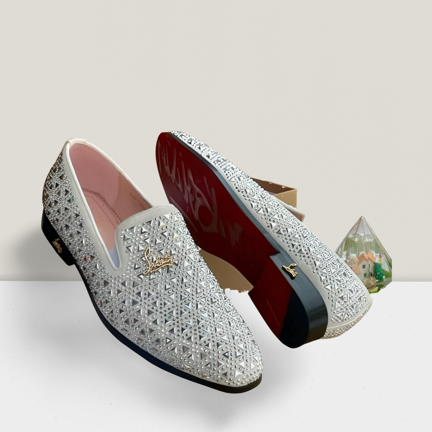 Geometric Cut-Detail Formal Loafers