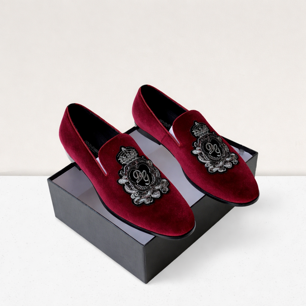 Men’s Refined Executive Dress Loafer - Red