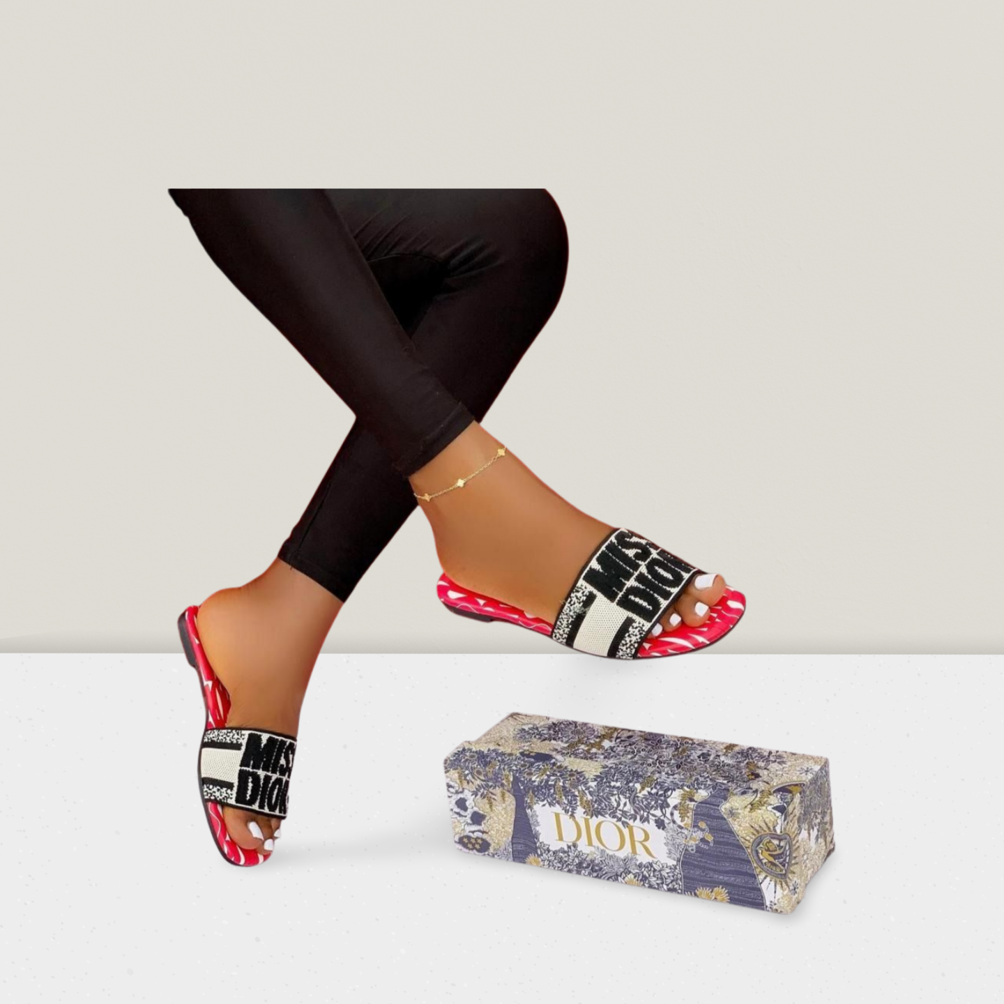 Logo Strap Designer Flat Slide