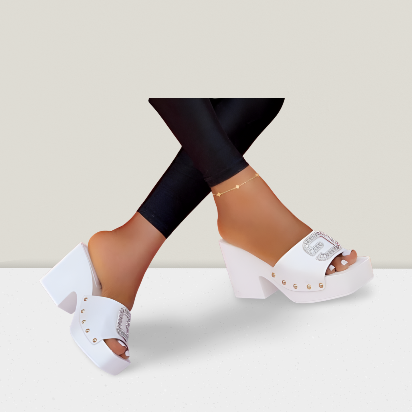 Crystal Accent Platform Mule