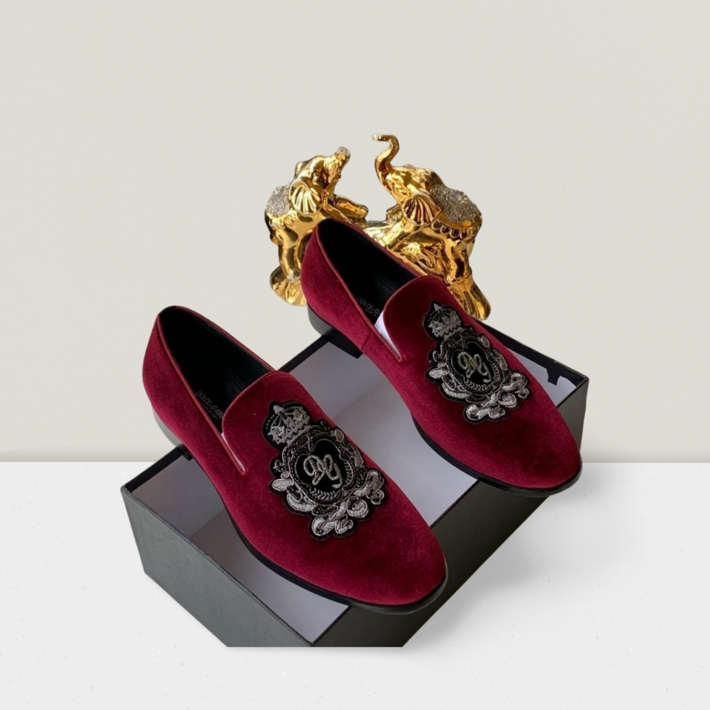 Men’s Refined Executive Dress Loafer - Red