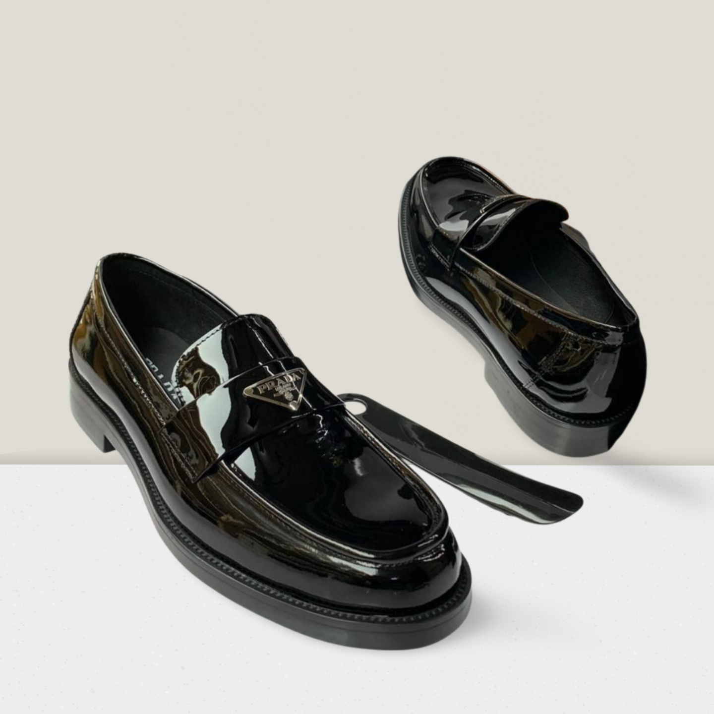 Midnight Patent Strap Loafer