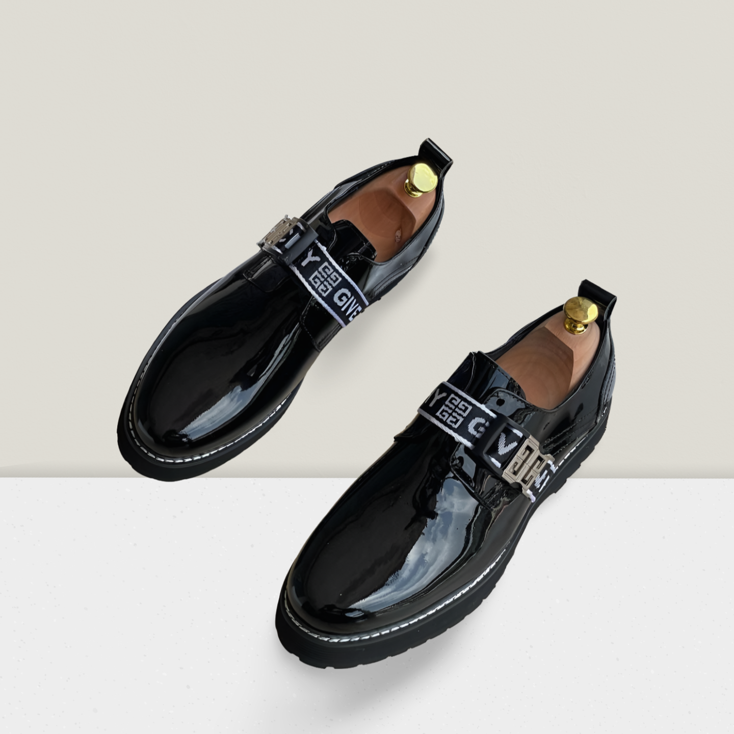 Luxury Strap Patent Dress Shoe