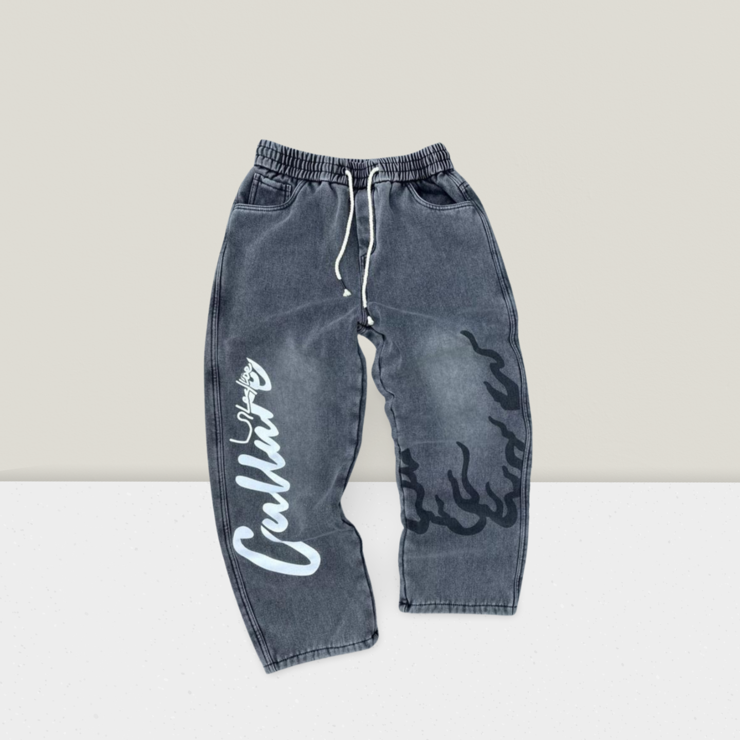 Men’s Jogger Denim Pants – Elastic Waist, Assorted Designs