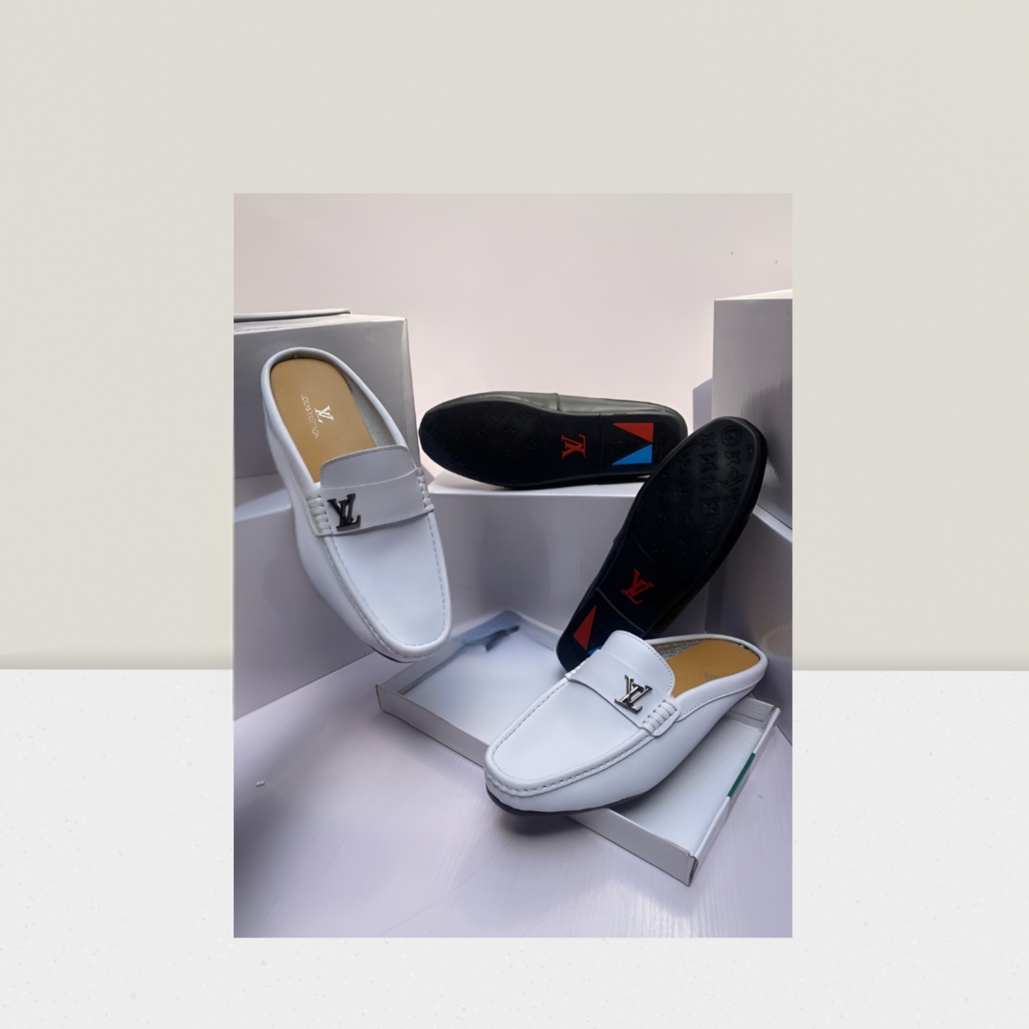 White Luxe Slip-On Moccasin