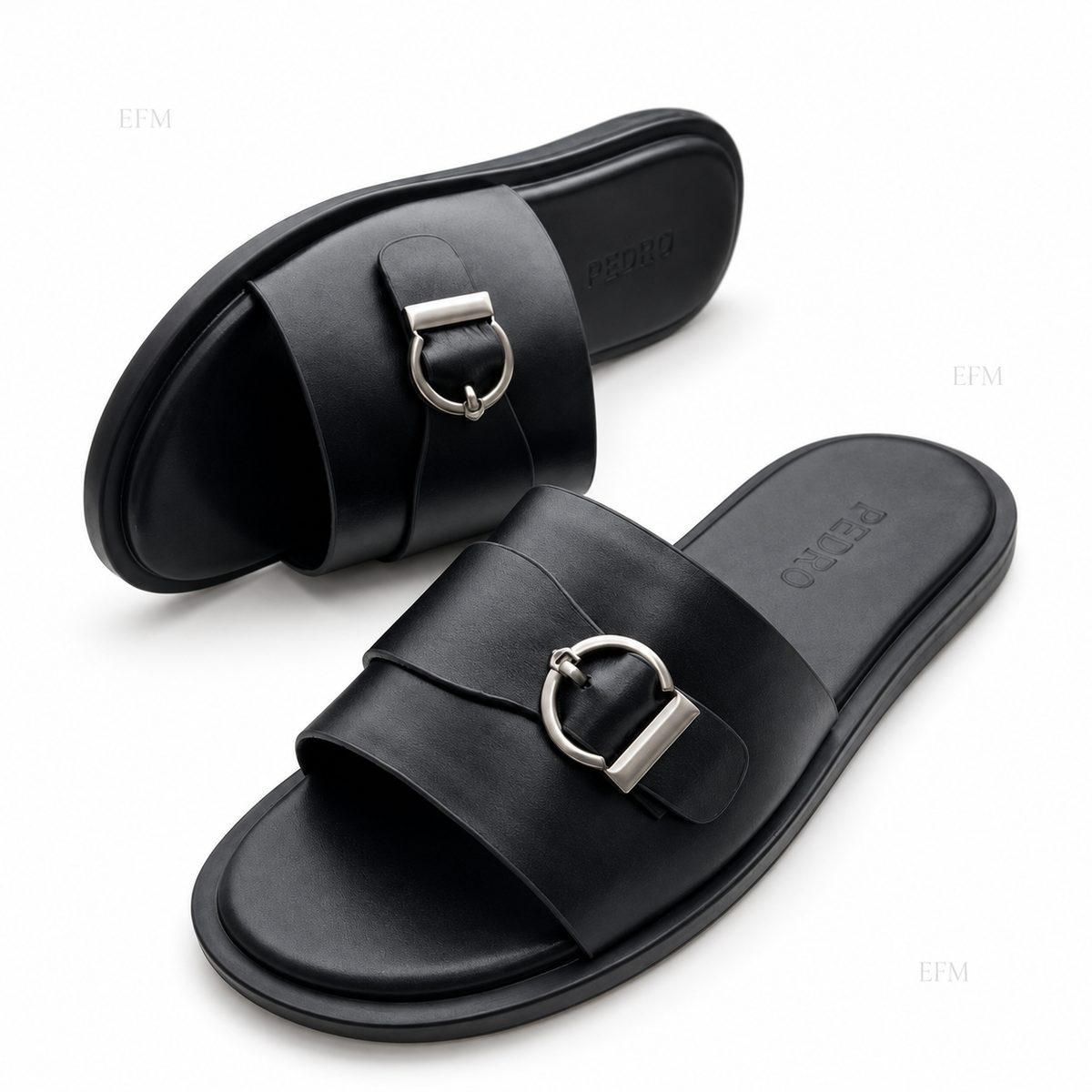 D-Ring Overlay Slides – Black