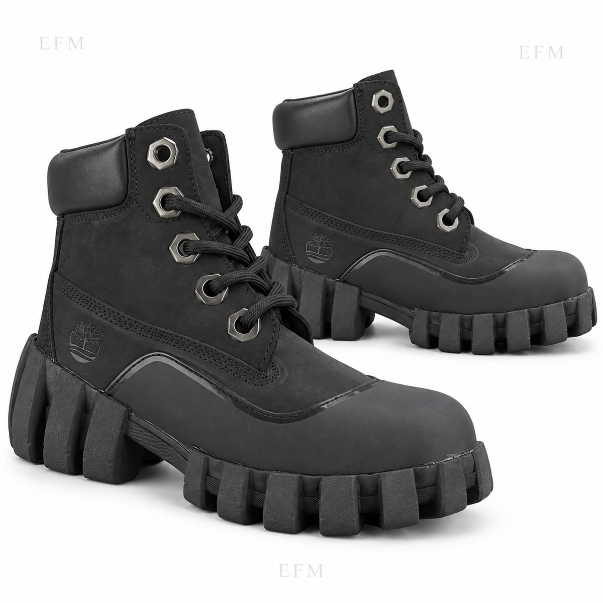Segmented-Lug Utility Boots – Wheat/Black