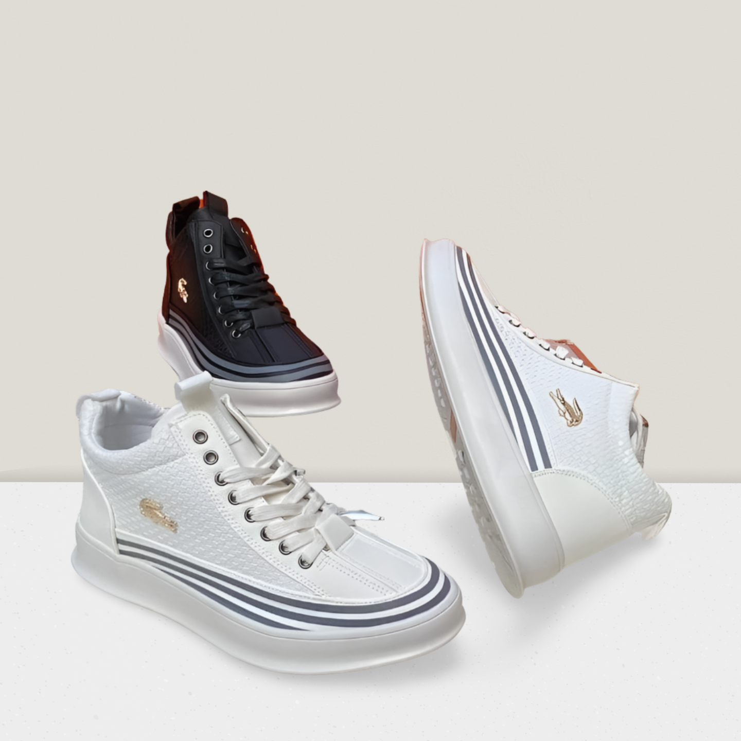 Urban Crown High-Top Sneaker White/Black