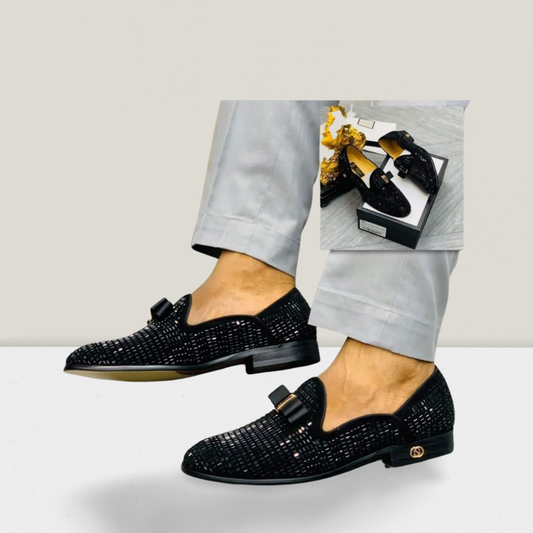 Minimal Bow-Detail Dress Loafers