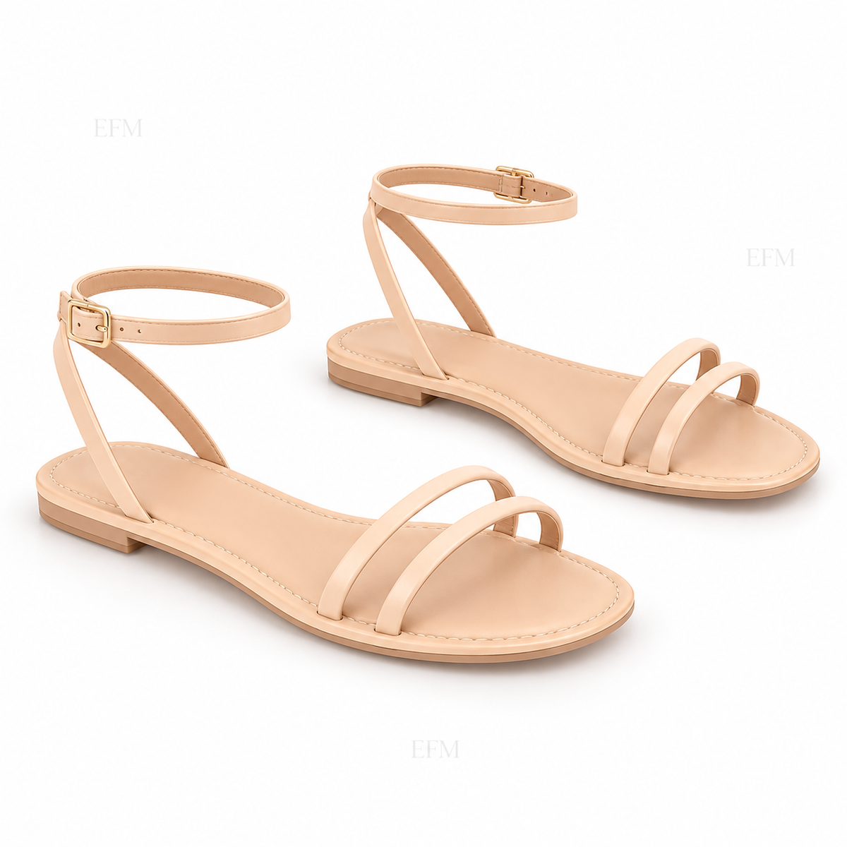 Double-Strap Ankle Ladies’ Sandals
