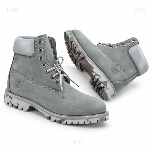 Classic Lug Boots – Grey/Camouflage