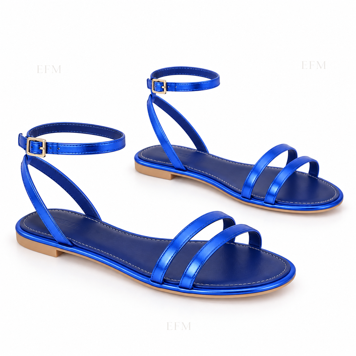 Double-Strap Ankle Ladies’ Sandals