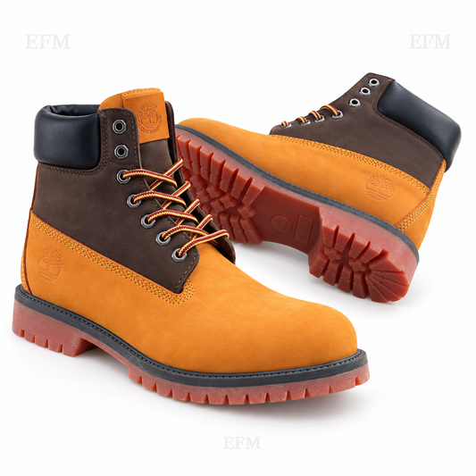 Two-Tone Heritage Lug Boots – Wheat/Brown