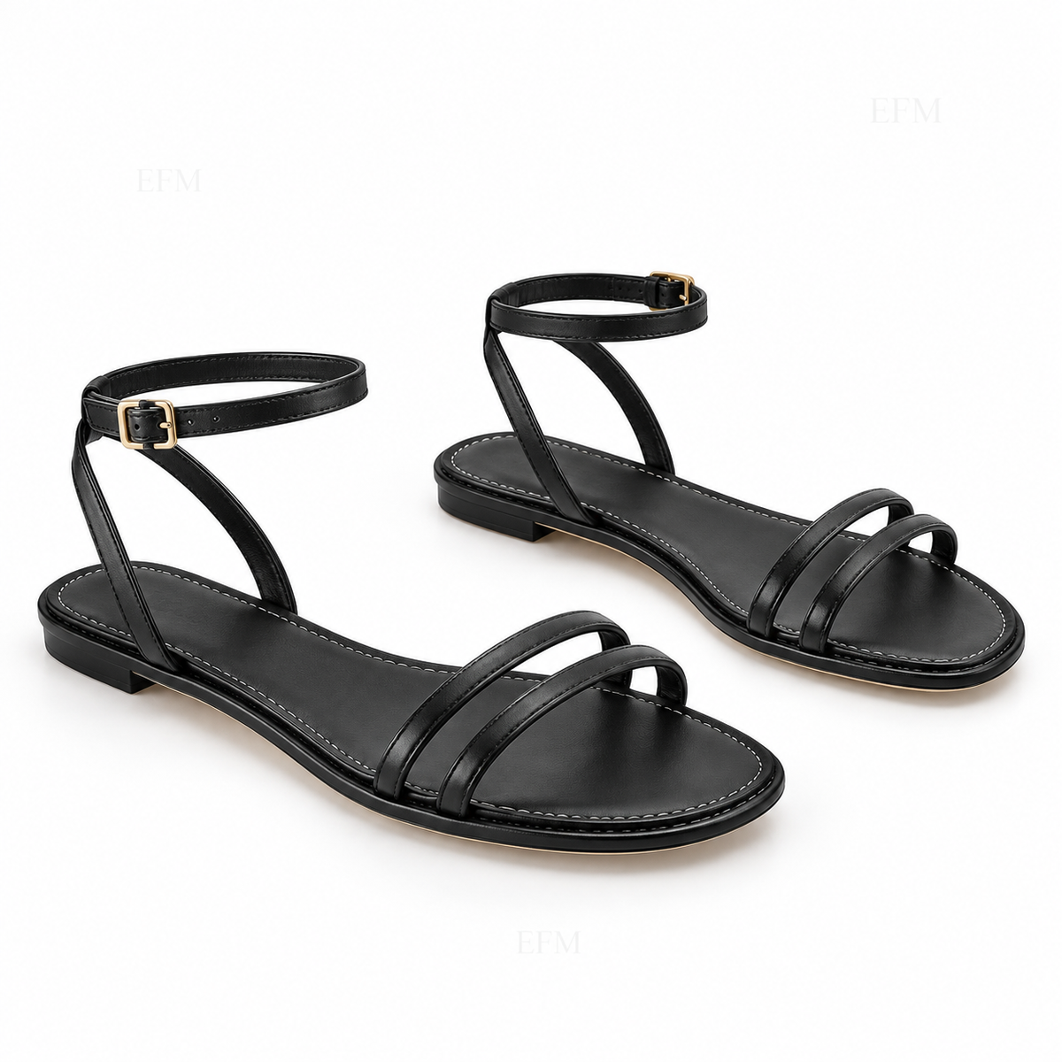 Double-Strap Ankle Ladies’ Sandals