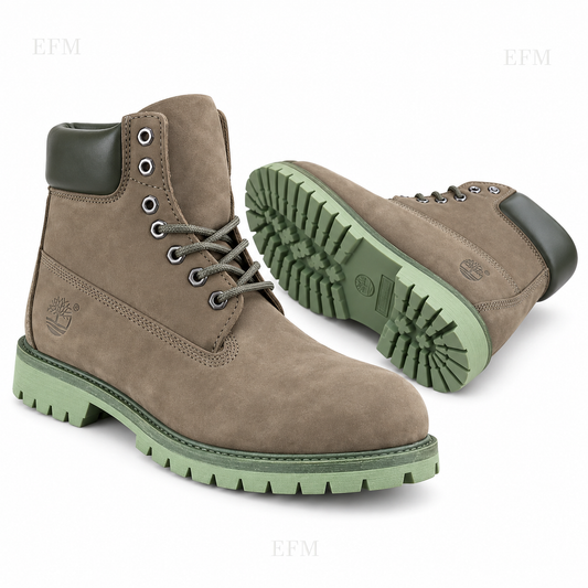 Classic Lug Boots – Taupe/Olive