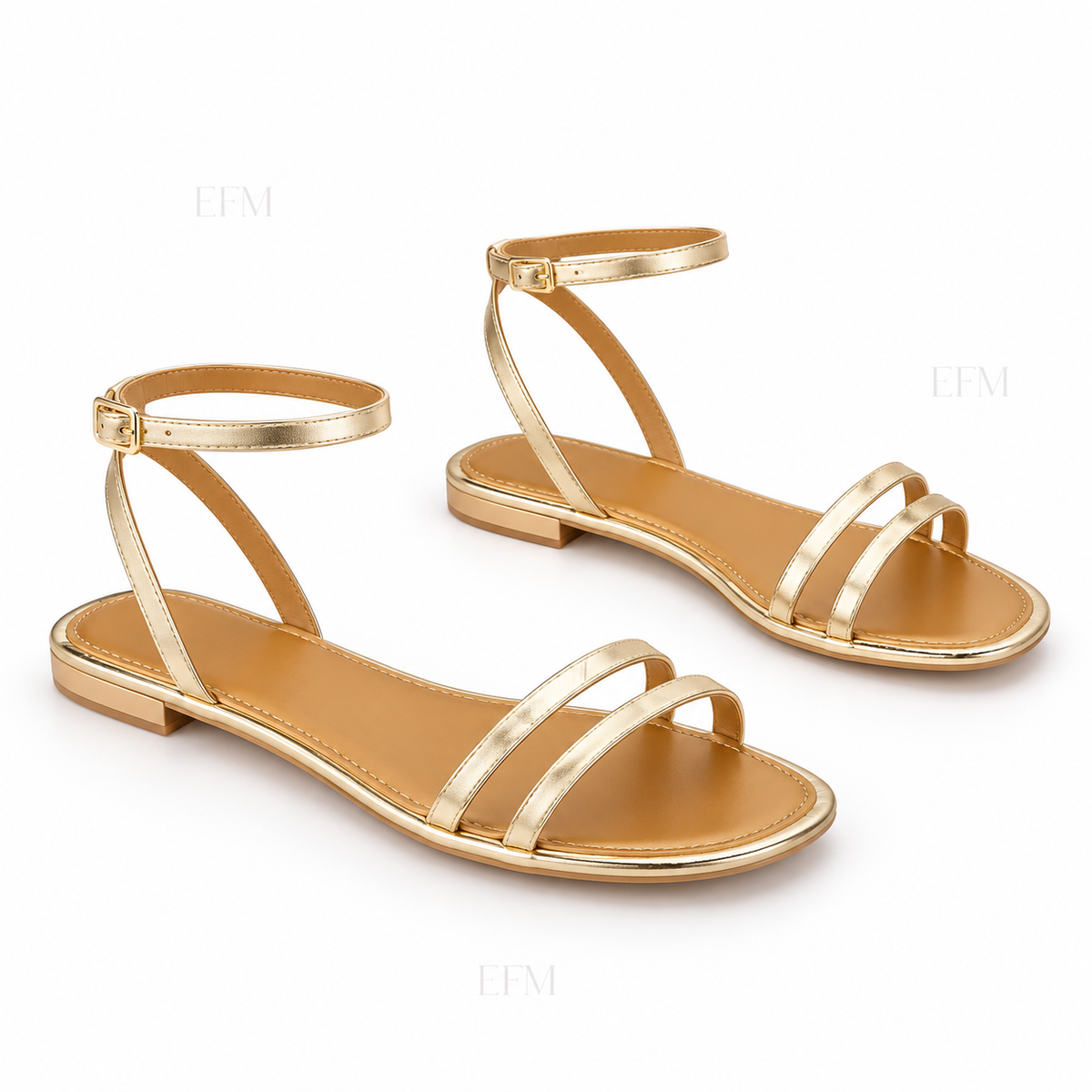 Double-Strap Ankle Ladies’ Sandals