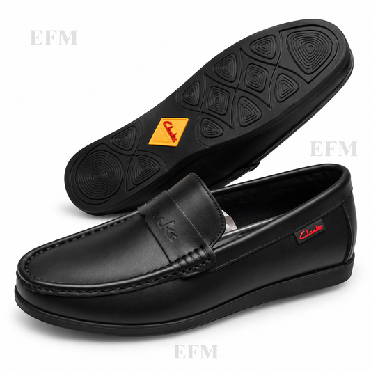 Smooth Penny-Strap Moc-Toe Loafers