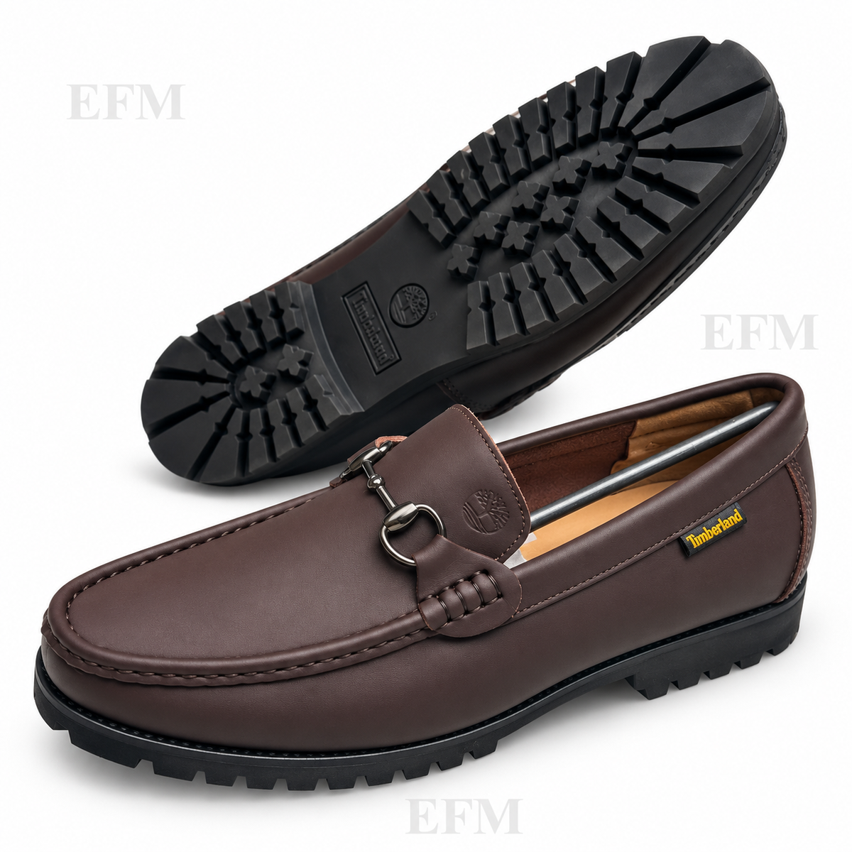 Bit Lug-Sole Moc-Toe Loafers