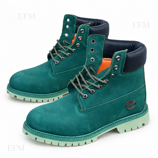 Classic Lug Boots – Teal/Olive