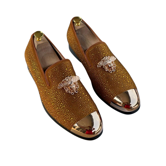 Supreme Heritage Italian Dress Shoe – Formal Luxury Edge - Gold