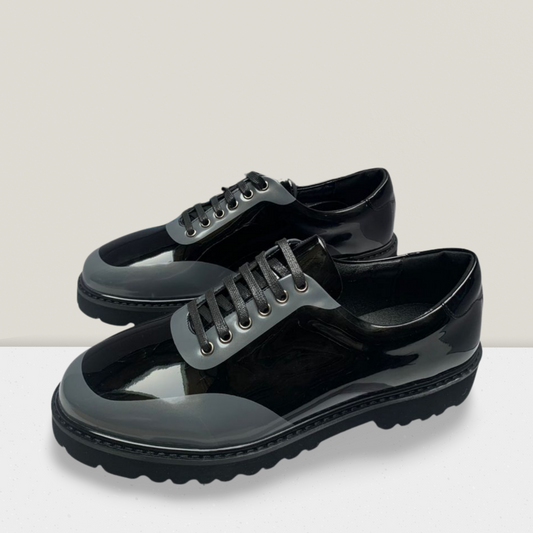 Gloss Black Statement Derby