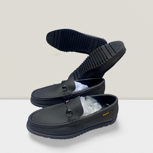 Urban Grip Black Leather Loafer