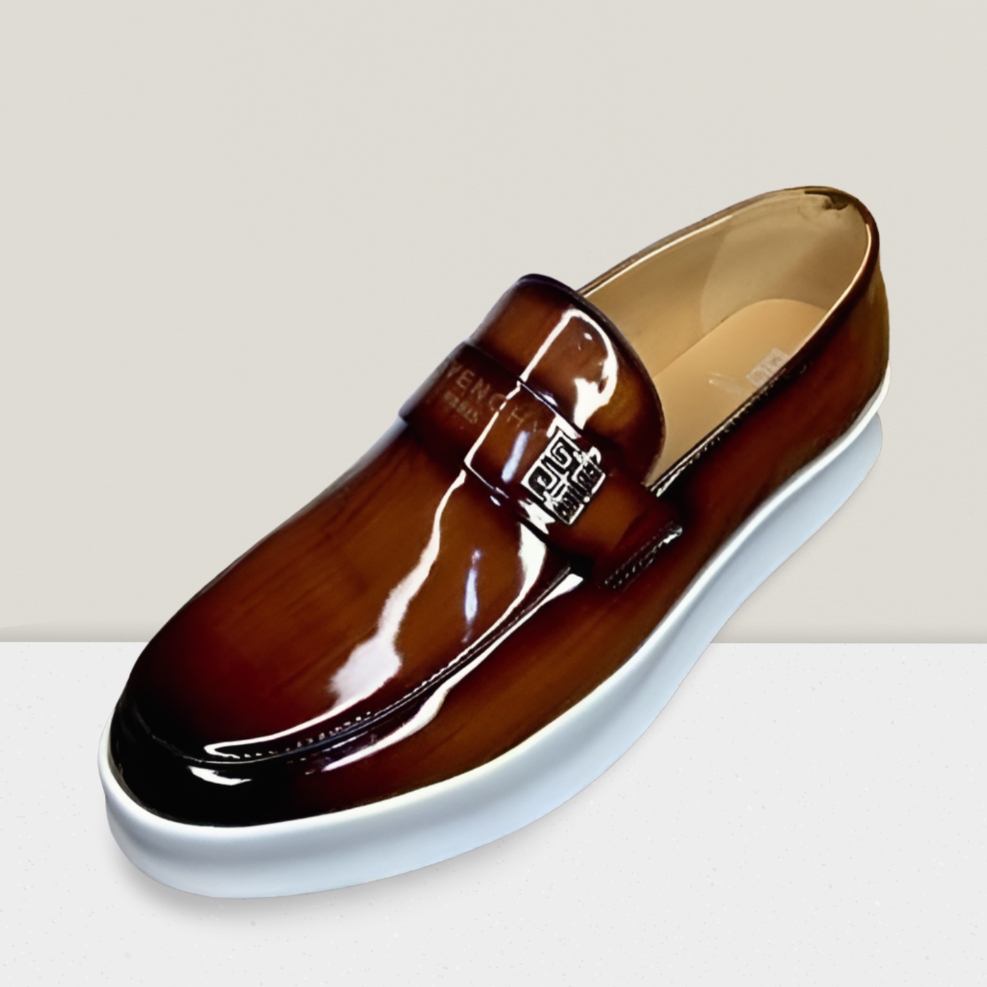 Black Patent Luxe Slip-On