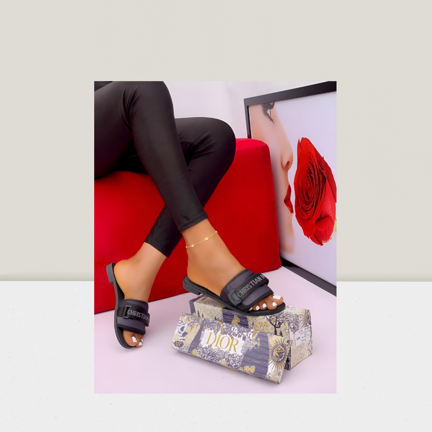 Signature Logo Strap Luxury Slide