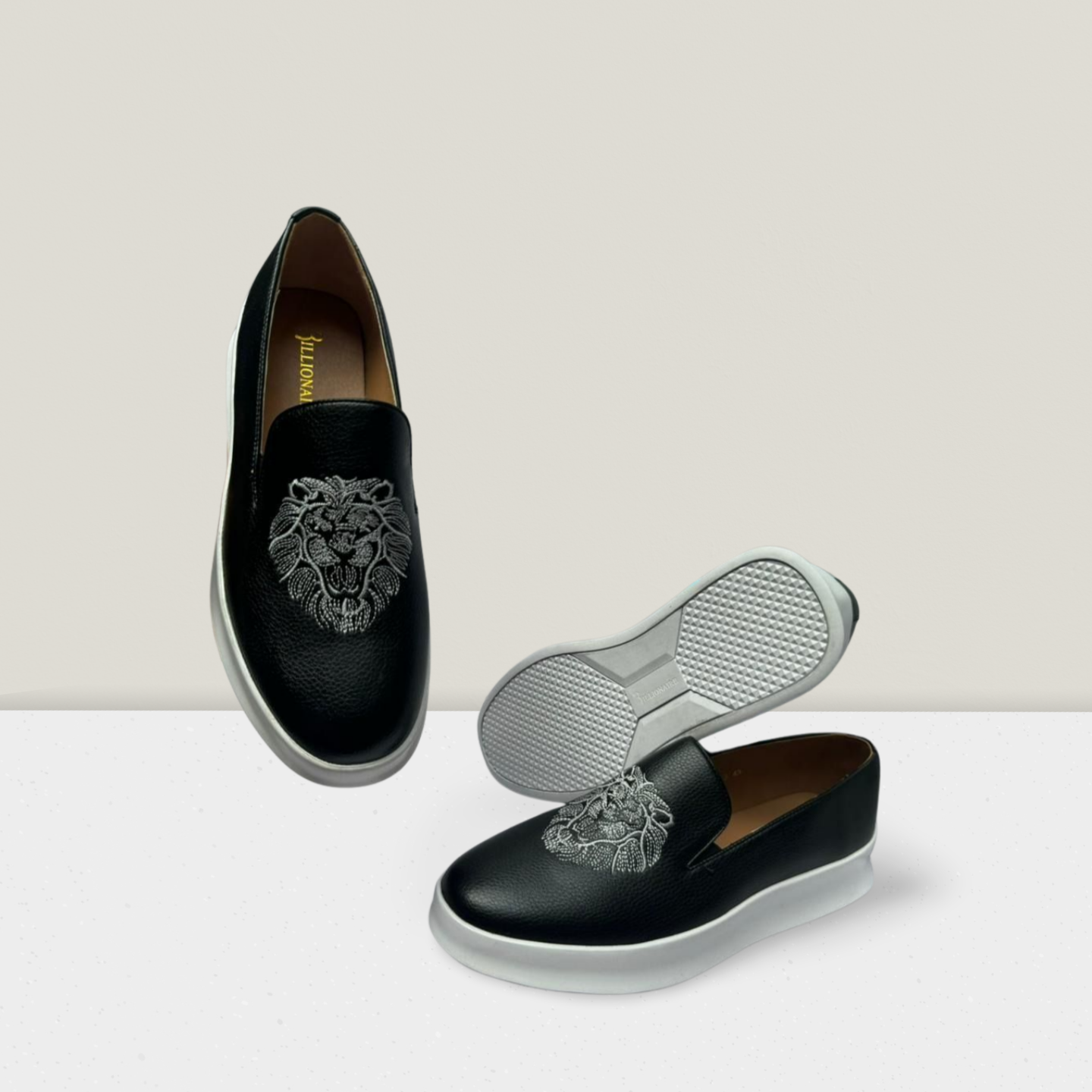 Men's Embroidered Icon Slip-Ons