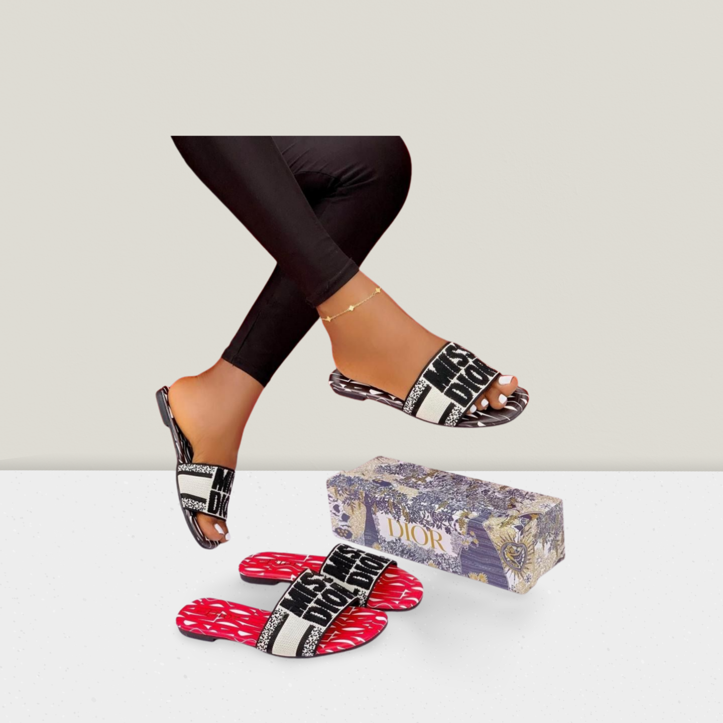 Logo Strap Designer Flat Slide