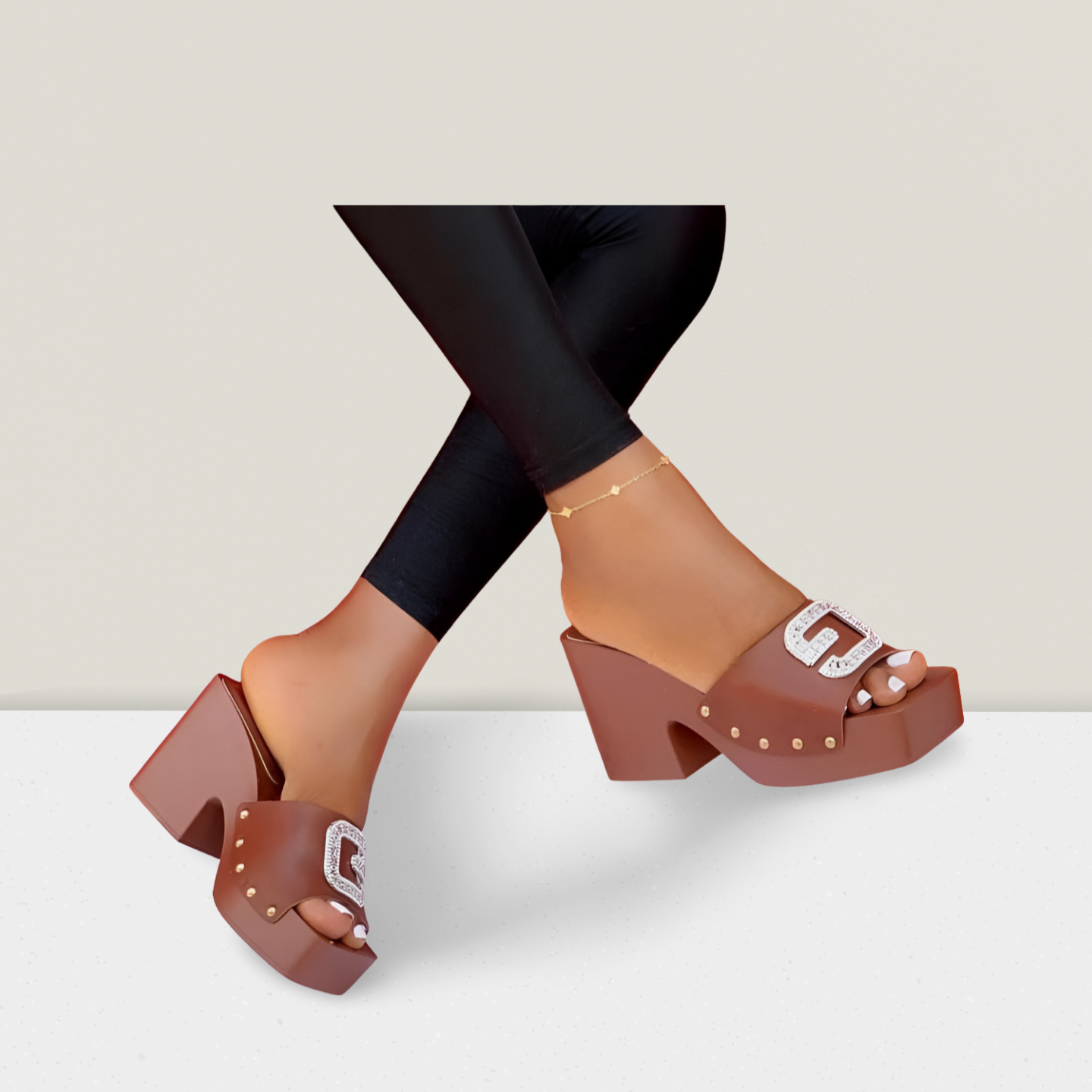 Crystal Accent Platform Mule