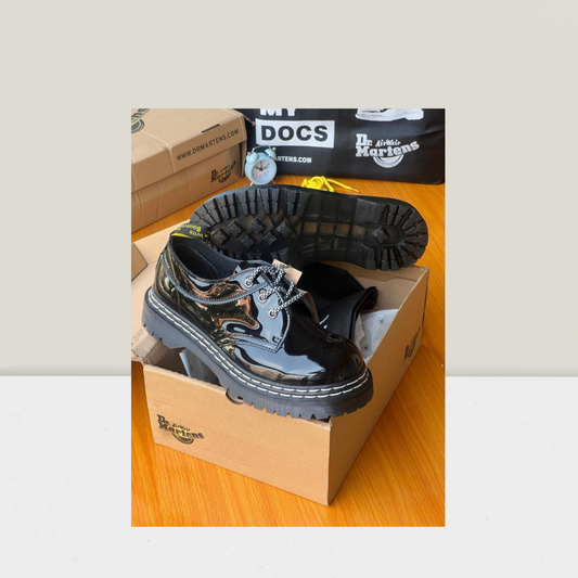 Modern Patent Platform Dress Shoe