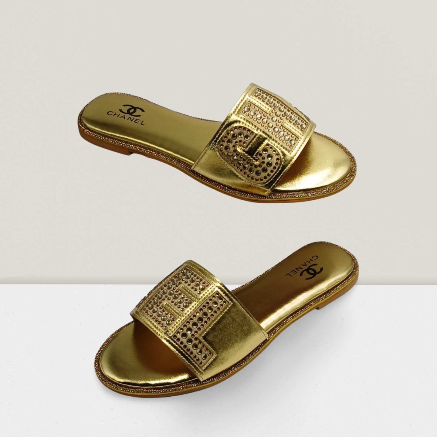 Ladies Textured Slide Sandals