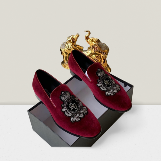 Men’s Refined Executive Dress Loafer - Red