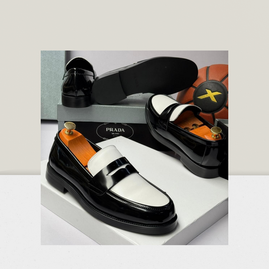 Ivory Contrast Classic Loafer