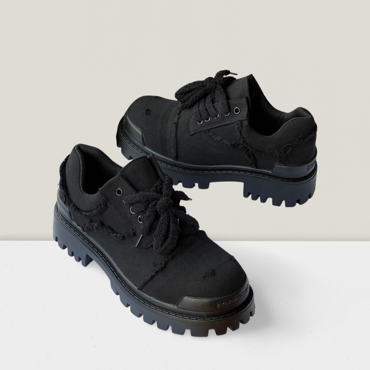 Onyx Suede Minimalist Dress Derby