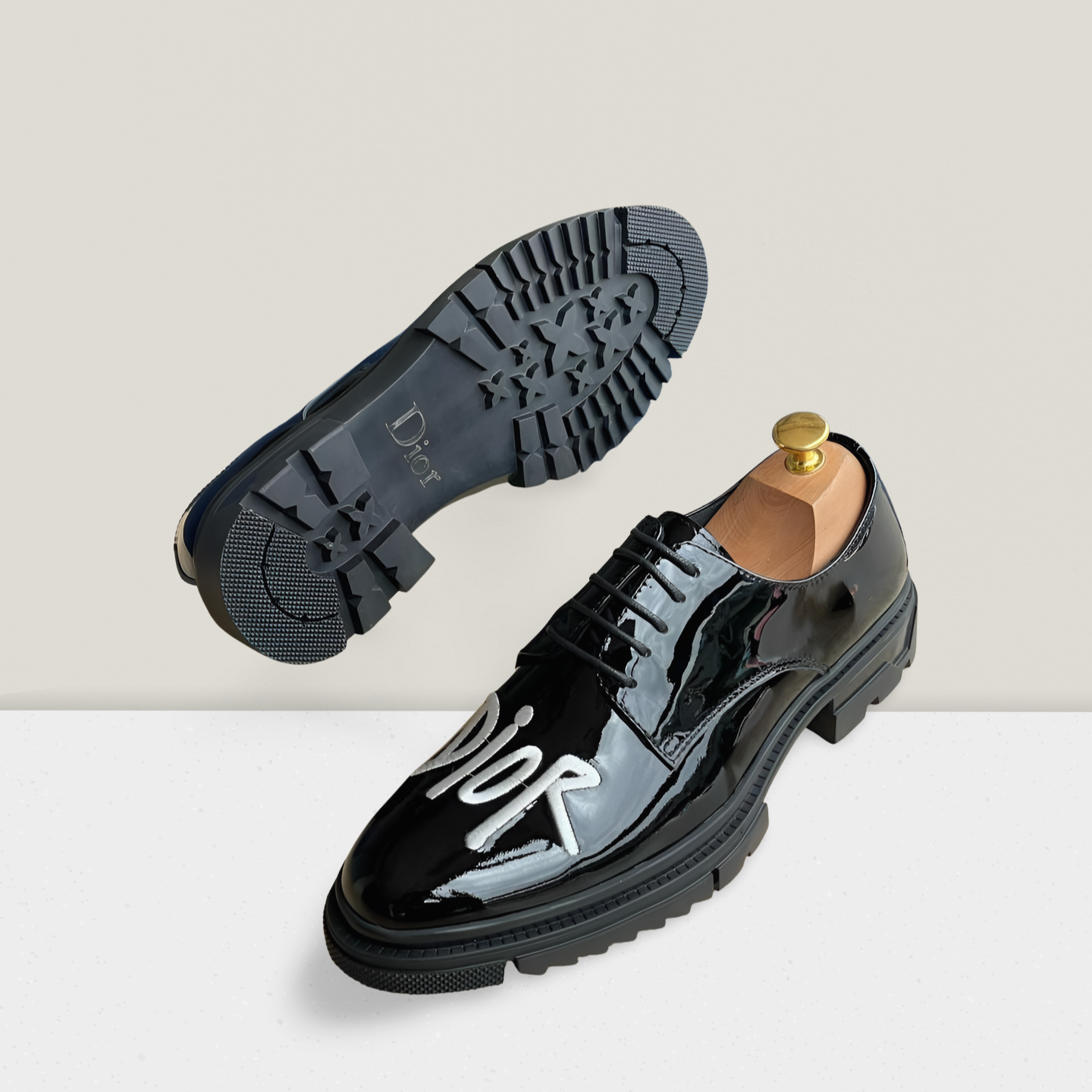 Monogram Strap Luxury Platform Loafer