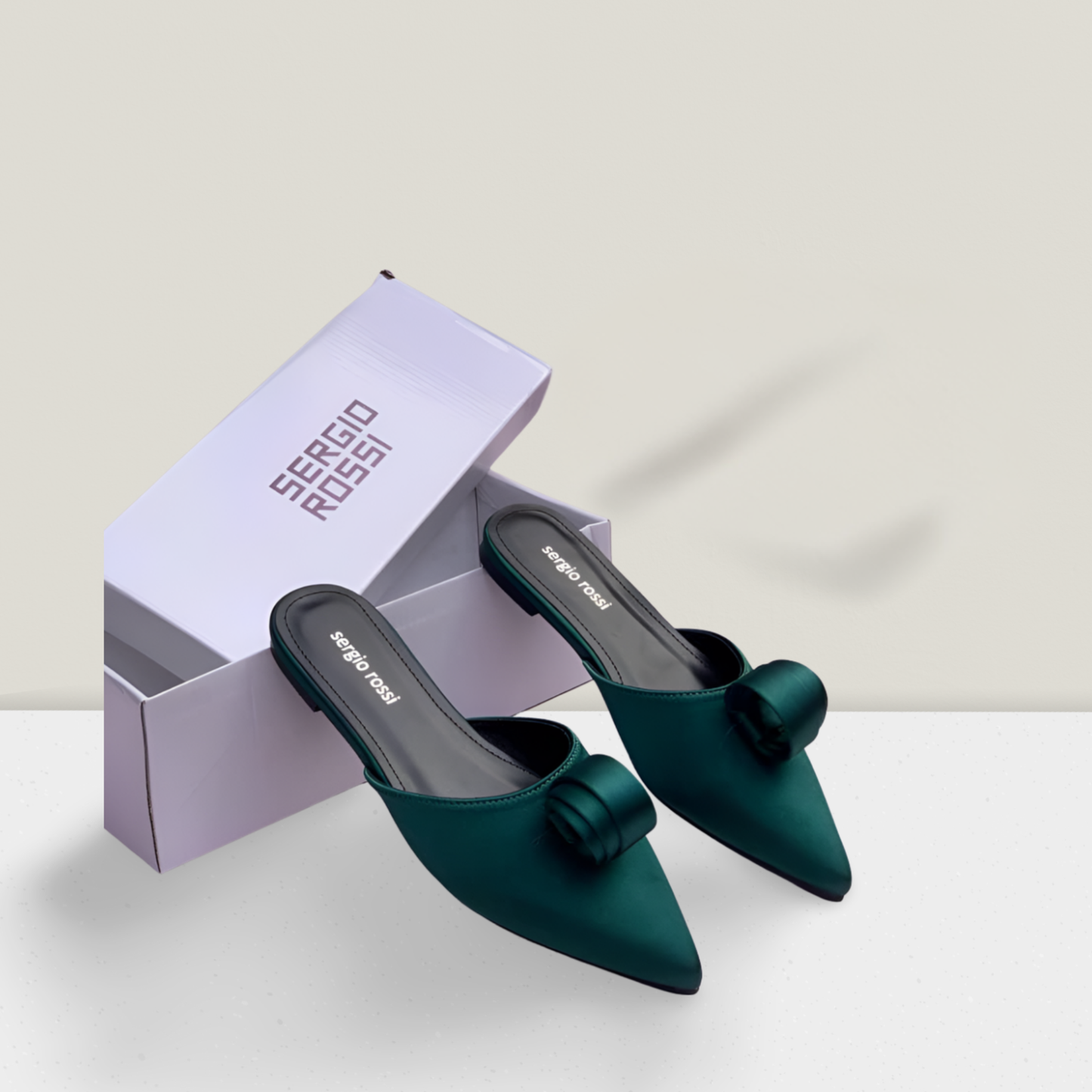 Luxury Satin Pointed Mules