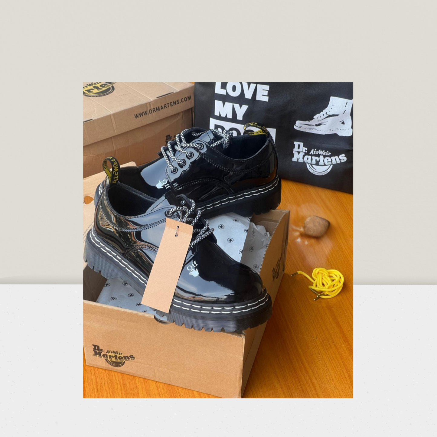 Modern Patent Platform Dress Shoe