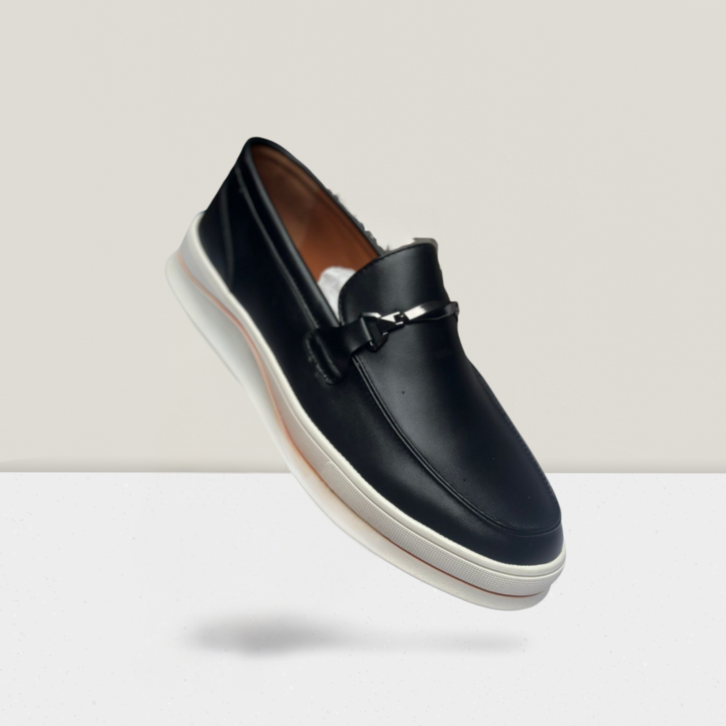 Urban Luxe Metal-Bit Slip-On Loafer
