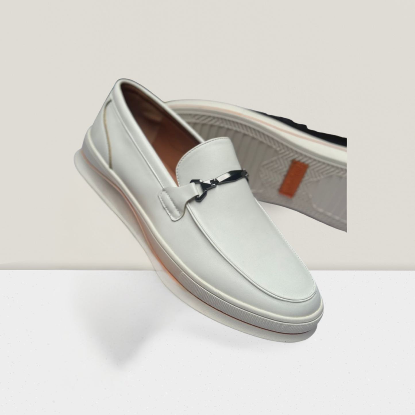 Urban Luxe Metal-Bit Slip-On Loafer