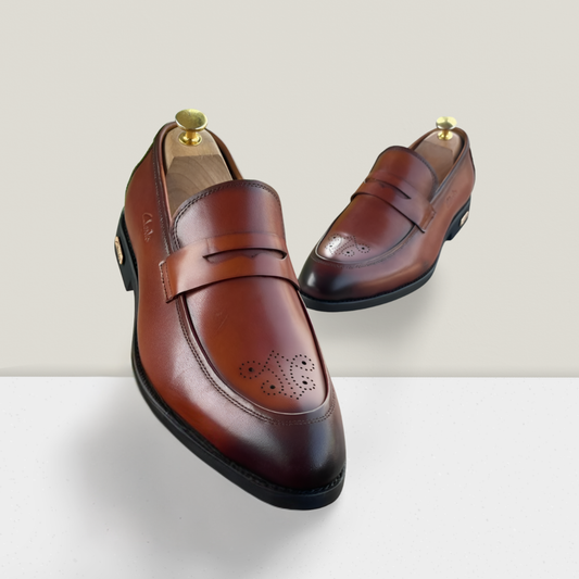 Men’s Luxury Office Leather Brown Loafer