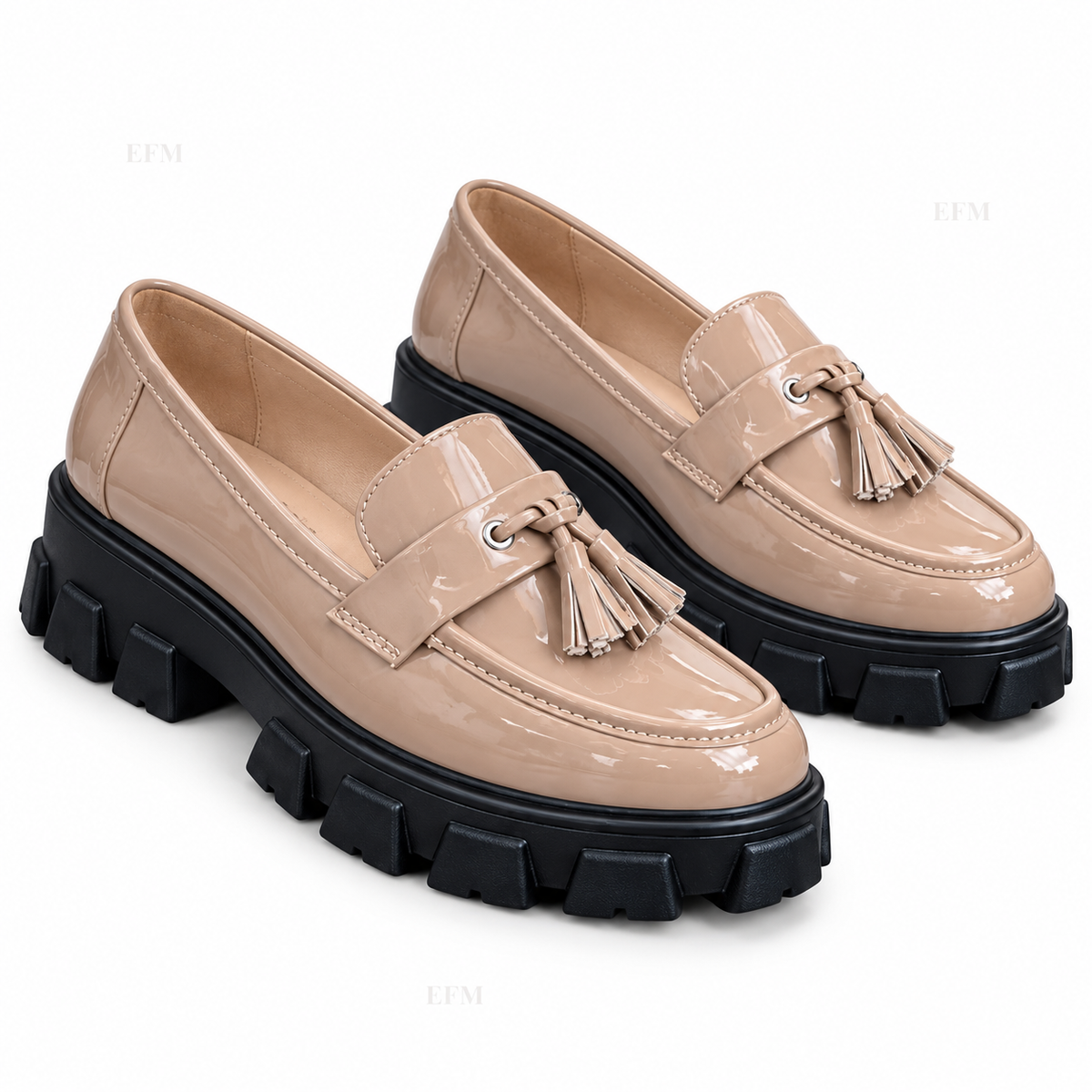 Tassel Lug-Sole Ladies’ Loafers