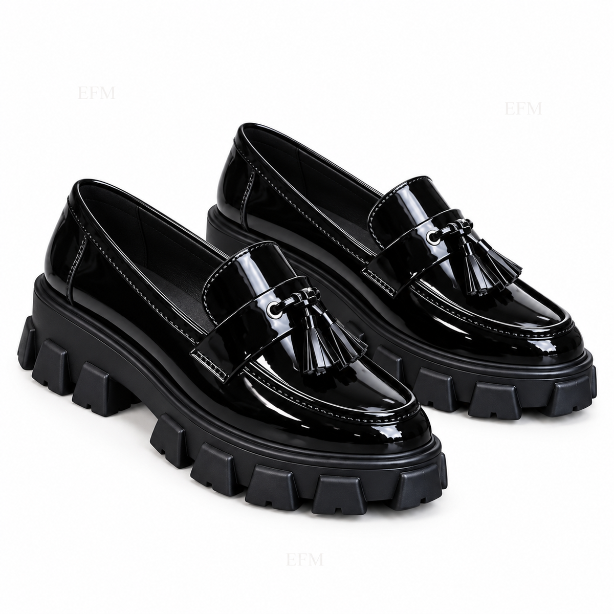 Tassel Lug-Sole Ladies’ Loafers