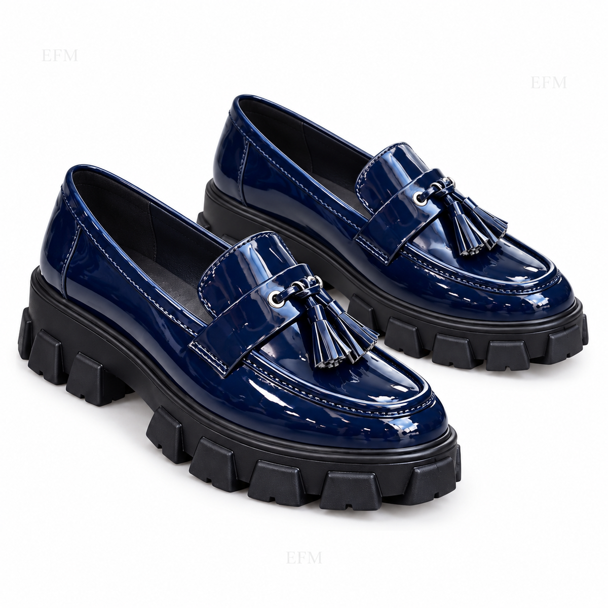 Tassel Lug-Sole Ladies’ Loafers