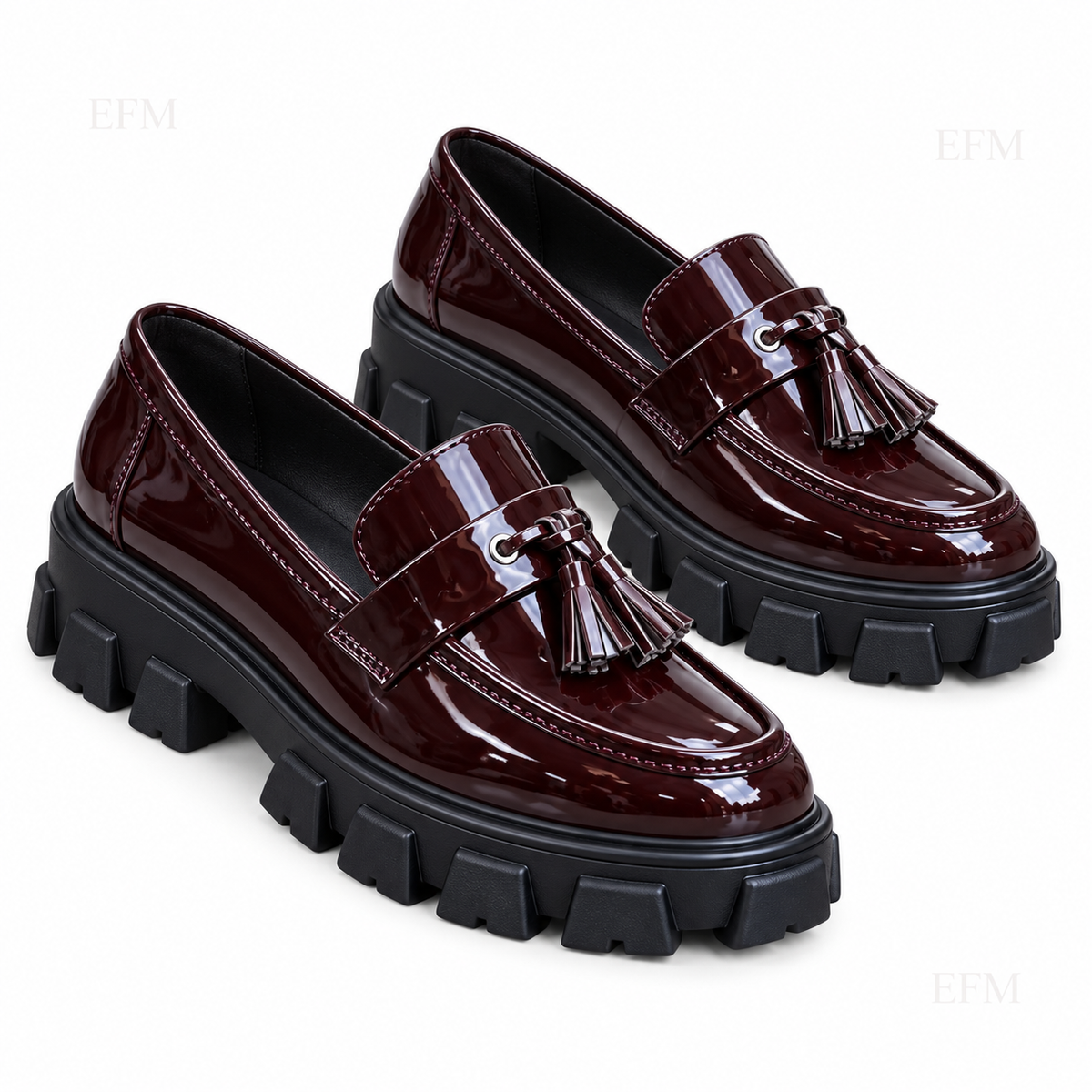 Tassel Lug-Sole Ladies’ Loafers