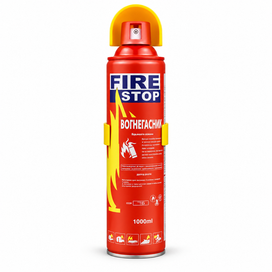 Fire Stop Portable Fire Extinguishing Spray + Protective Holder