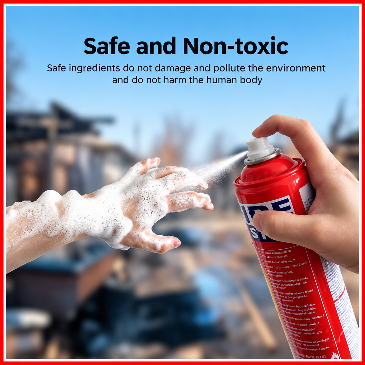 Fire Stop Portable Fire Extinguishing Spray + Protective Holder