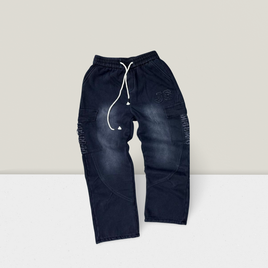 Men’s Jogger Denim Pants – Elastic Waist, Assorted Designs