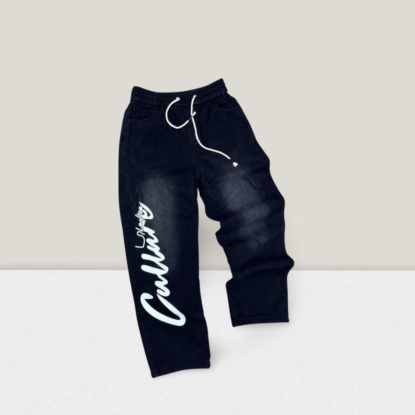 Men’s Jogger Denim Pants – Elastic Waist, Assorted Designs